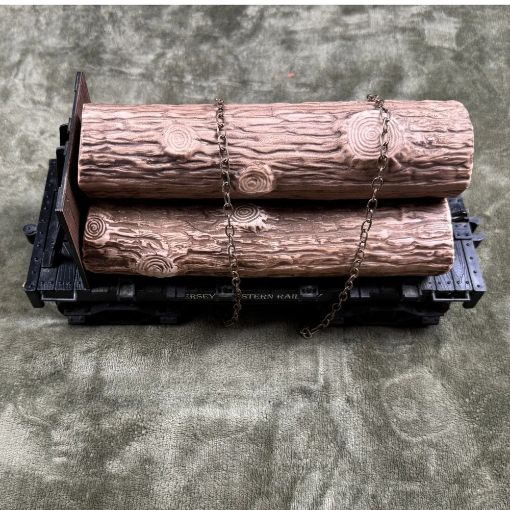 Vintage 1984 Jim Beam Regal China Jersey &‎ Western Railway Log Car Decanter